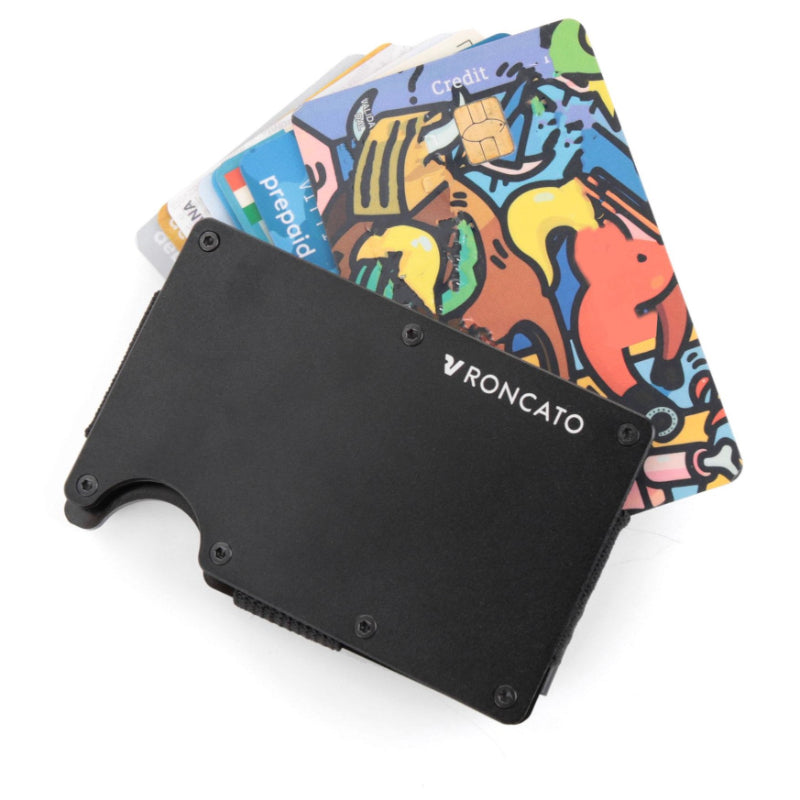 Tarjetero Metálico Rfid Con Clip Para Billetes