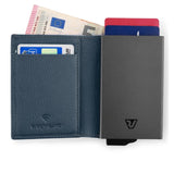 Porta Tarjetas y Efectivo Roncato Piel – Azul