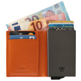 Porta Tarjetas y Efectivo Roncato Piel – Naranja