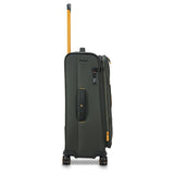 Maleta Mediana Roncato Norway 4 Ruedas – Verde Naranja