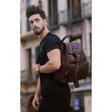 Mochila Unisex Piel 6114
