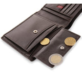 Billetera Tarjetero con Monedero Roncato Piel – Marron