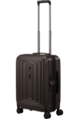 Maleta de cabina Samsonite 2Wander Matt Brown con el tirador extendido